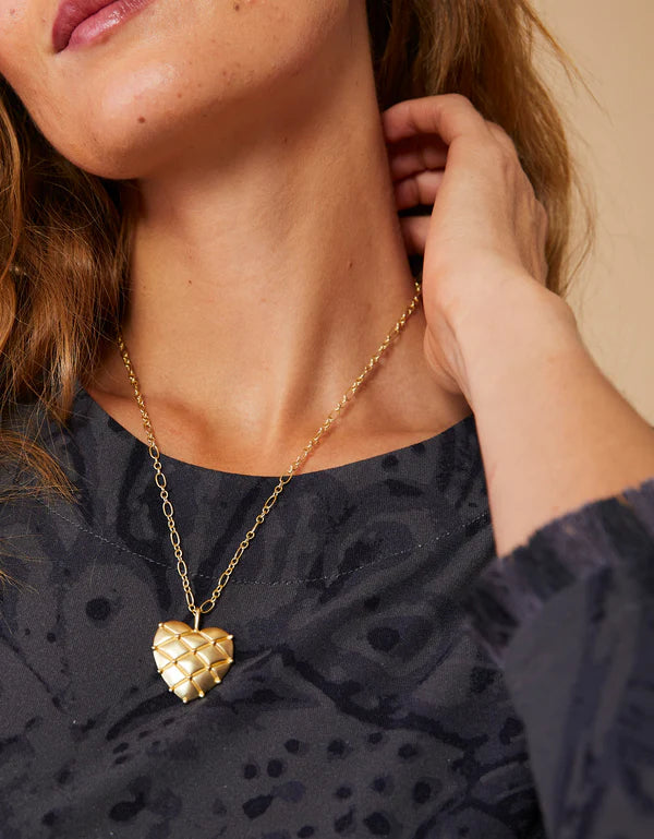 Spartina Big Heart Pillow Necklace 18" *PREVIEW* - Molly's! A Chic and Unique Boutique 