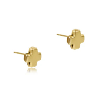 Signature Cross Gold Earrings or Bracelet - Molly's! A Chic and Unique Boutique 