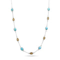 STEPPING STONE NECKLACE- LARIMAR & SAND