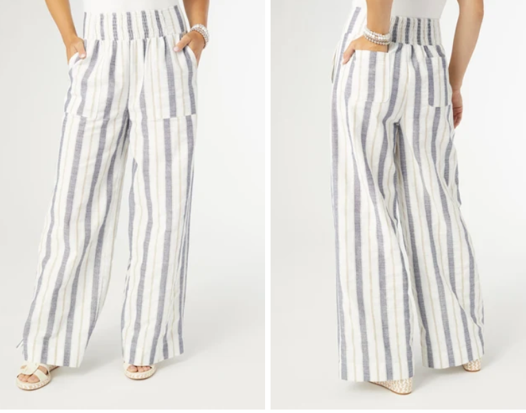 VINCA WIDE LEG STRIPED PANT - Molly's! A Chic and Unique Boutique 