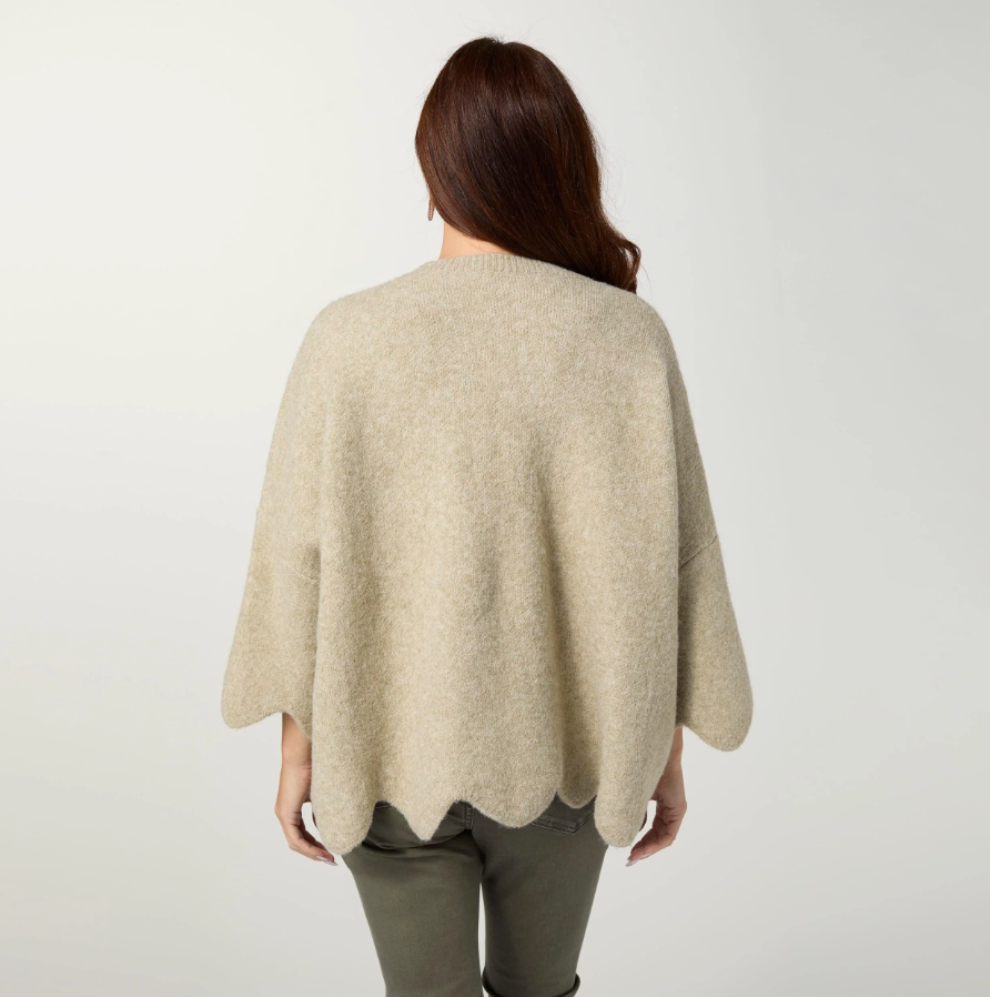Taline Relaxed Fit Sweater with Flower olive - Molly's! A Chic and Unique Boutique 