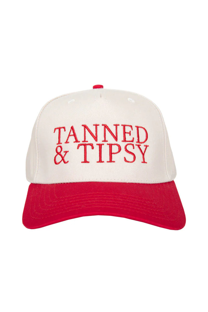 TANNED AND TIPSY RED HAT