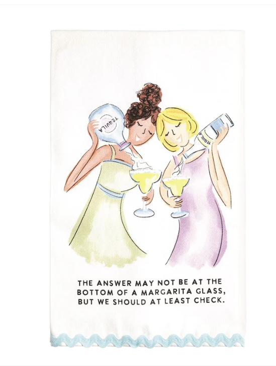 THE ANSWER PRINTED TOWEL - Molly's! A Chic and Unique Boutique 