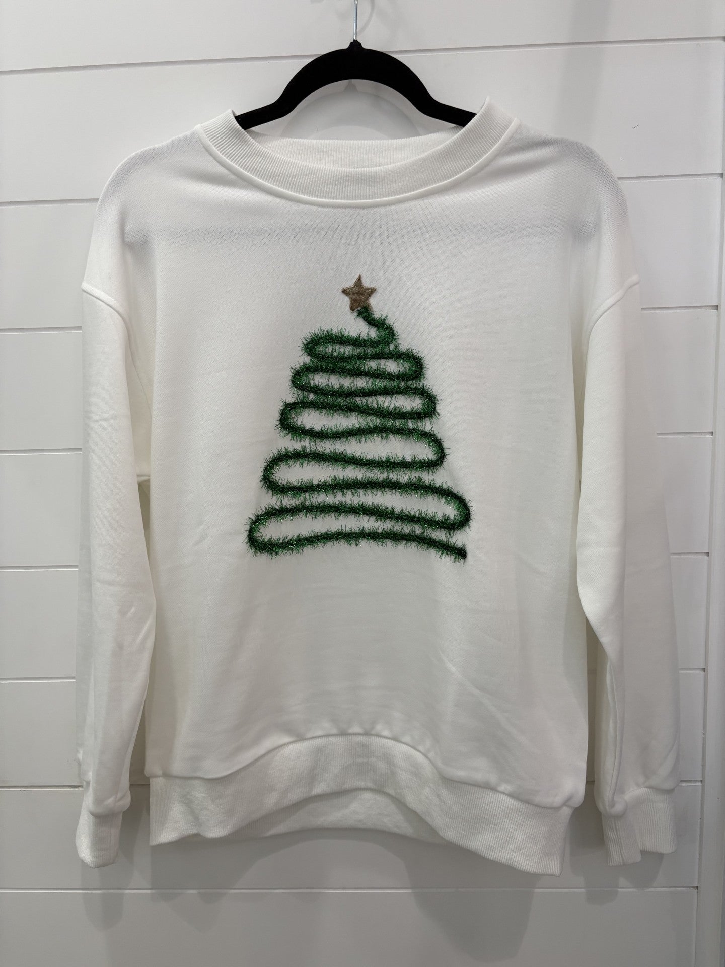 EPIPHANY SWEATSHIRT WITH TINSEL TREE