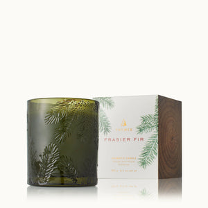 FRASIER FIR GREEN GLASS CANDLE