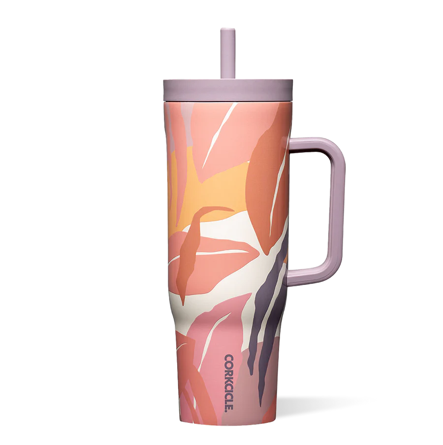 Leakproof Cruiser 40 oz Tumbler-Tropical print - Molly's! A Chic and Unique Boutique 