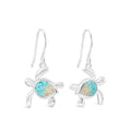 TURTLE DROP EARRINGS- TURQUOISE GRADIENT - Molly's! A Chic and Unique Boutique 