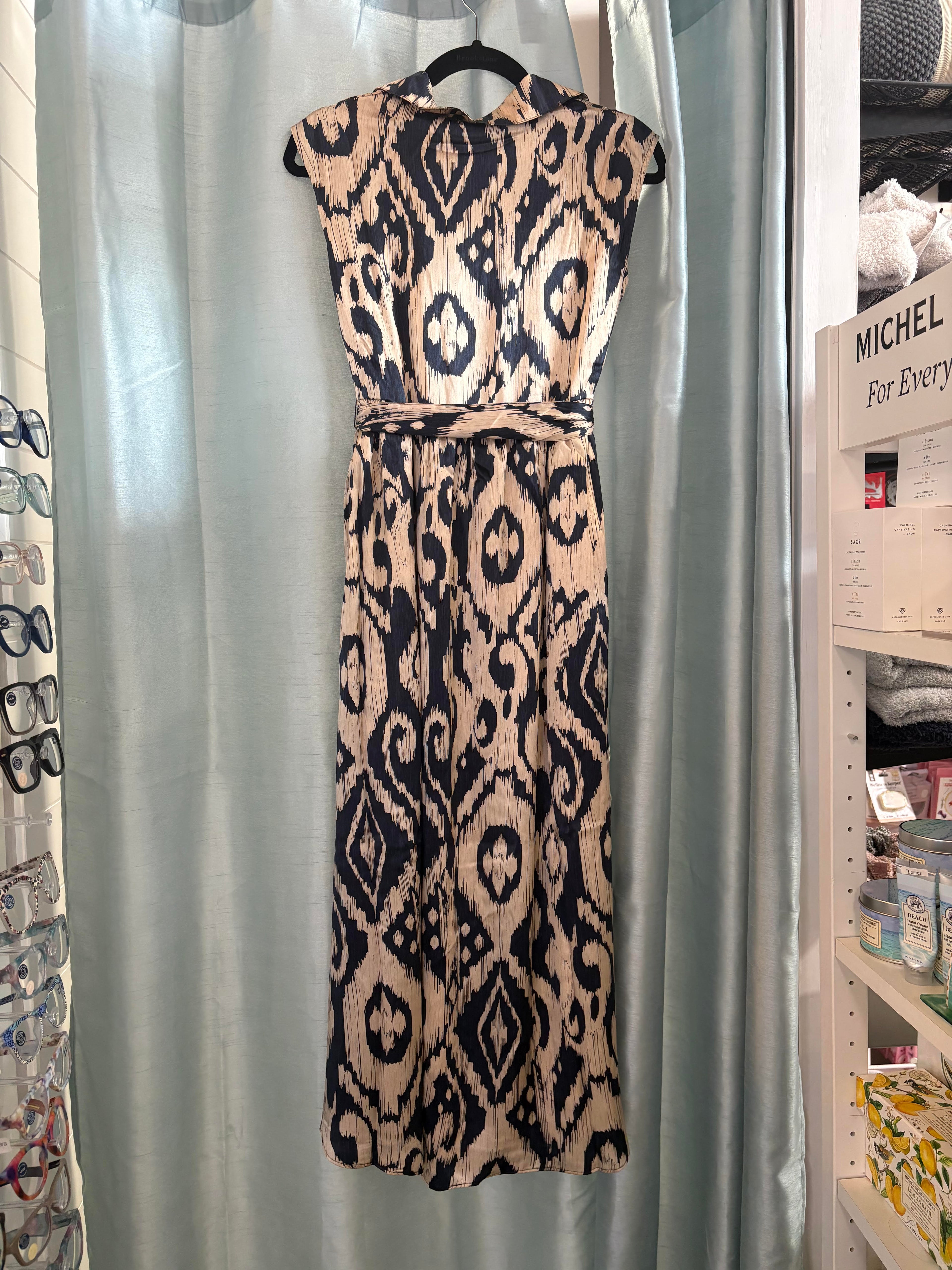 HALLIE MIDI DRESS BASCOM IKAT - Molly's! A Chic and Unique Boutique 