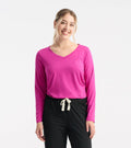 rose violet long sleeve tee in a bag - Molly's! A Chic and Unique Boutique 