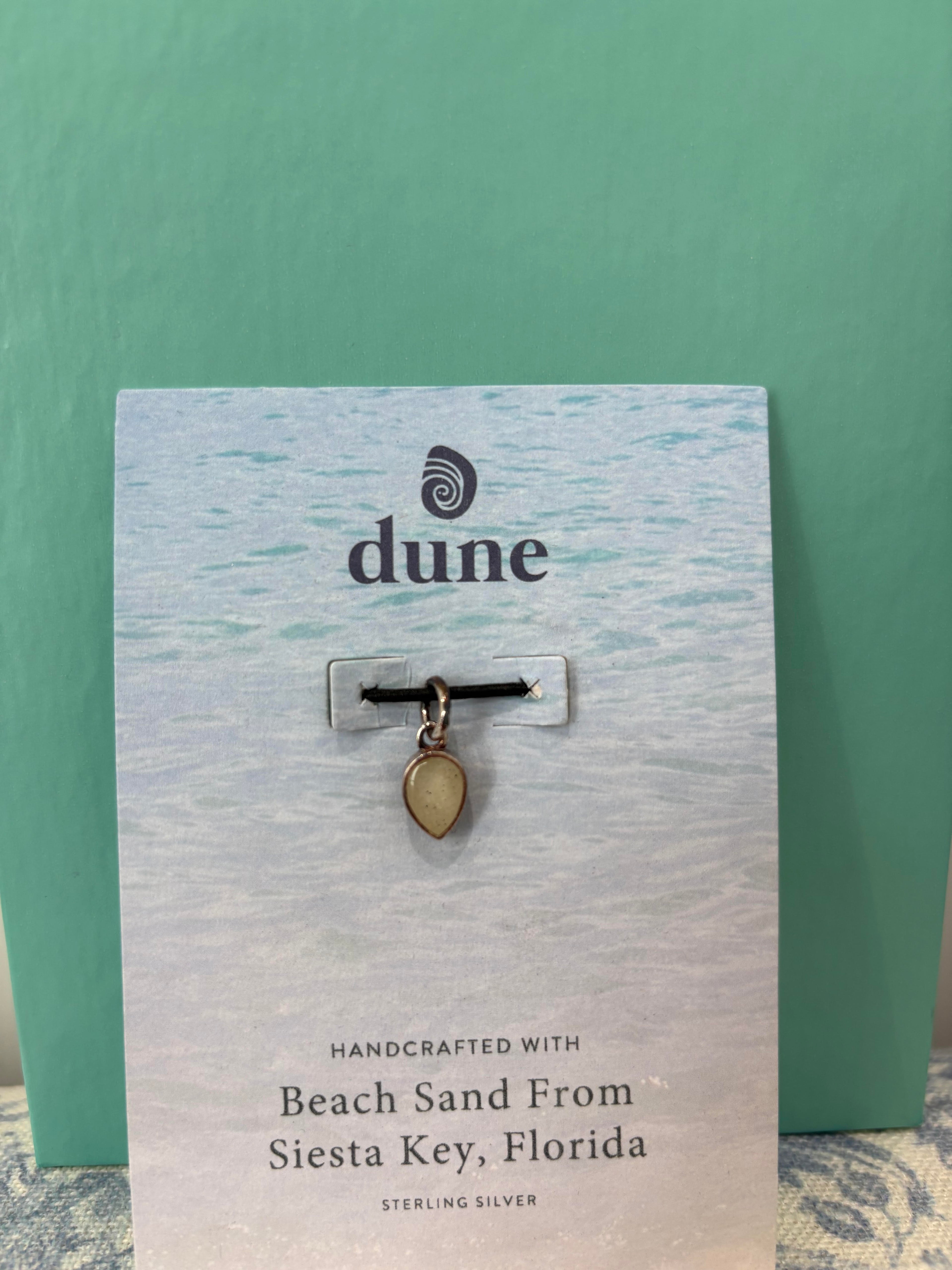INVERTED TEARDROP CHARM SILVER