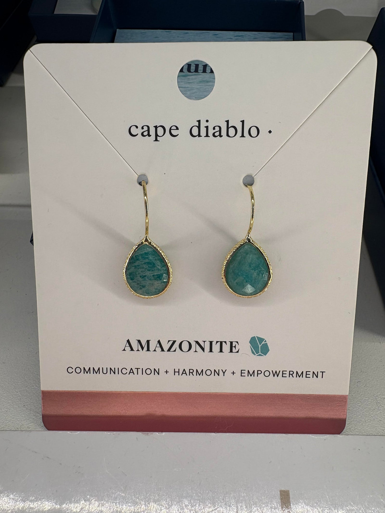AMAZONITE DANGLE EARRINGS - Molly's! A Chic and Unique Boutique 