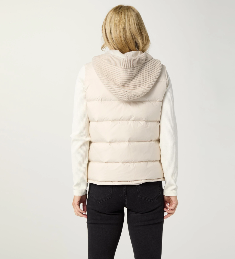 Casey Down Filled Vest with Contrast - Molly's! A Chic and Unique Boutique 