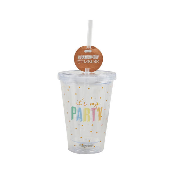 MY PARTY BIRTHDAY LIGHT-UP TUMBLER - Molly's! A Chic and Unique Boutique 