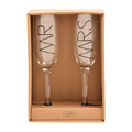 MR AND MRS CHAMPAGNE FLUTE SET - Molly's! A Chic and Unique Boutique 