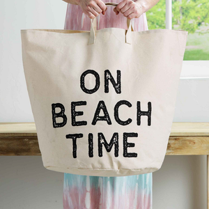 ON BEACH TIME TOTE BAG