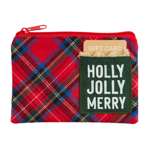 TARTAN CHRISTMAS LIGHT UP POUCH