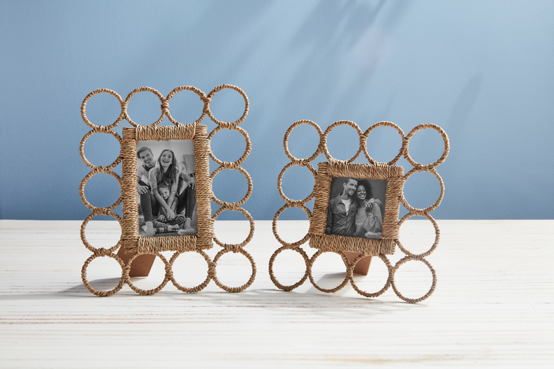 LARGE SEAGRASS LINK PHOTO FRAME - Molly's! A Chic and Unique Boutique 