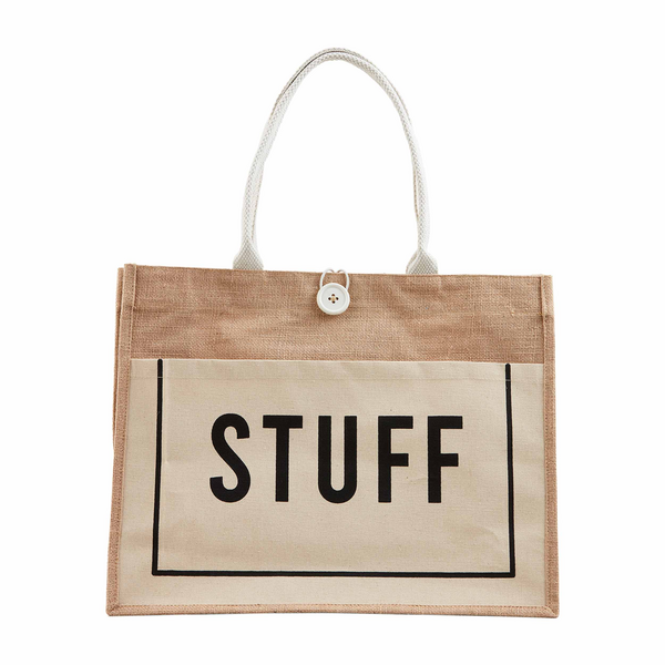 STUFF JUTE TOTE