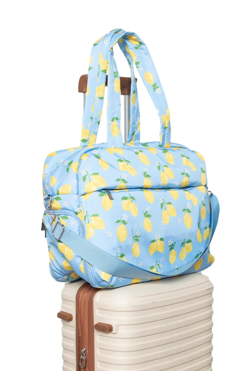 Zesty Lemons Overnight Bag