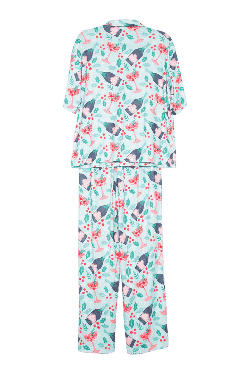 HOLIDAY CHAMPAGNE PAJAMA SET