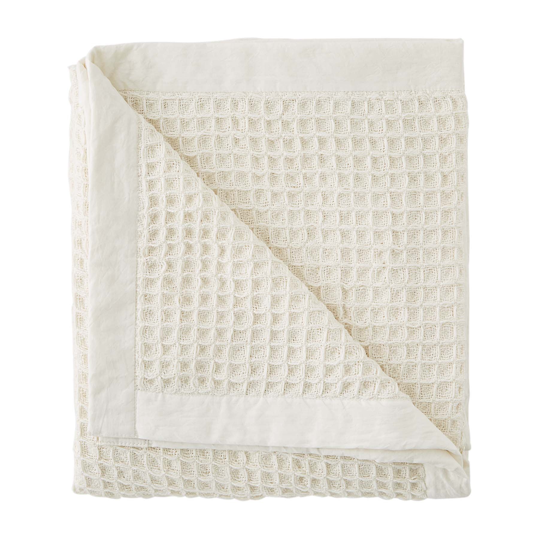 WHITE WAFFLE BLANKET - Molly's! A Chic and Unique Boutique 