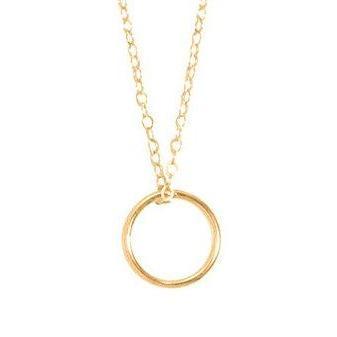 16" HALO GOLD CHARM NECKLACE - Molly's! A Chic and Unique Boutique 