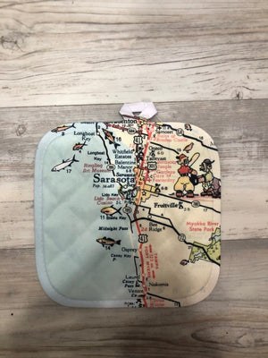 SARASOTA MAP HOT PAD - Molly's! A Chic and Unique Boutique 