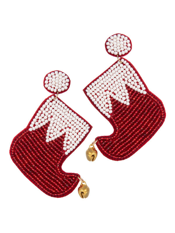 RED STOCKING EARRING - Molly's! A Chic and Unique Boutique 