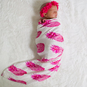 PINK PINEAPPLE SWADDLE - Molly's! A Chic and Unique Boutique 