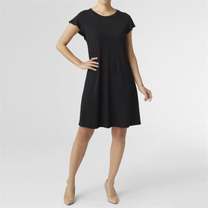 FRANCIS FLUTTER SLEEVE DRESS-BLACK - Molly's! A Chic and Unique Boutique 