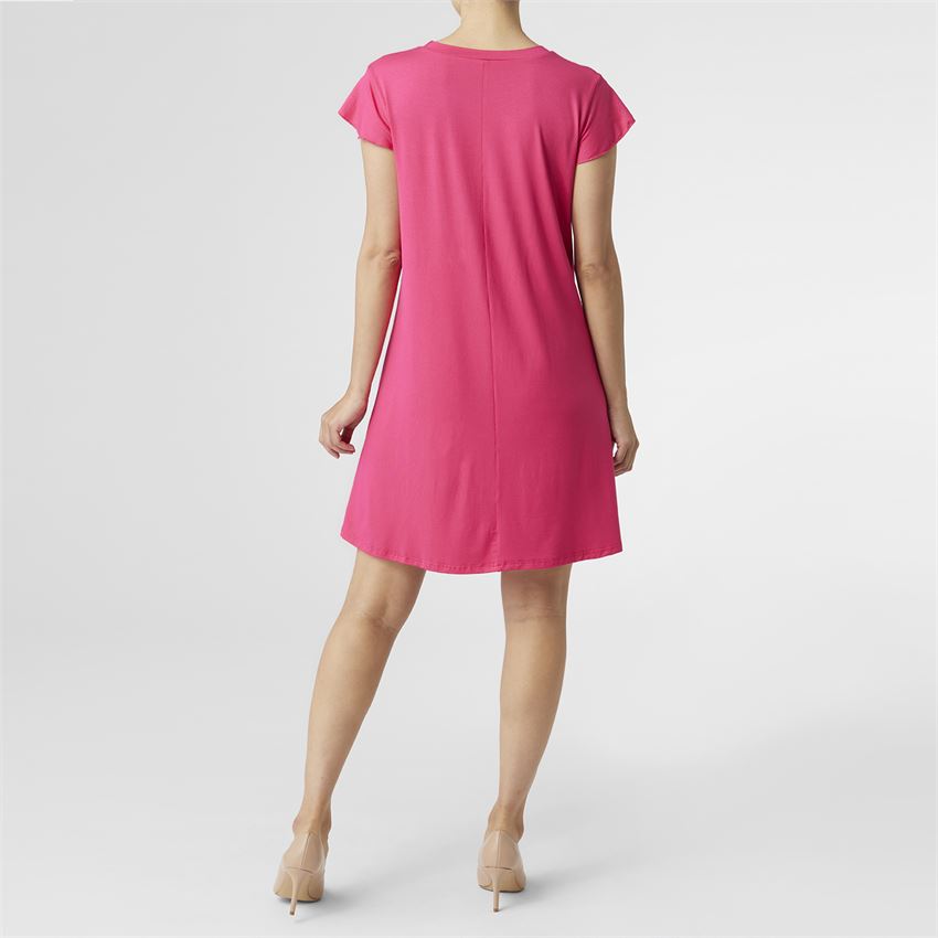 FRANCIS FLUTTER SLEEVE DRESS-BRIGHT ROSE - Molly's! A Chic and Unique Boutique 