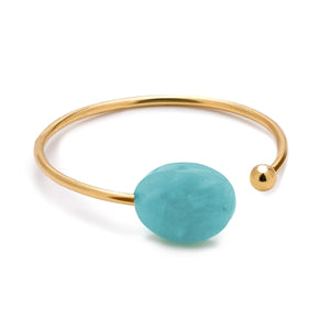 Gold Oval Gemstone Ring - Molly's! A Chic and Unique Boutique 