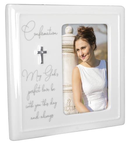 4X6 Confirmation Ceramic Frame - Molly's! A Chic and Unique Boutique 