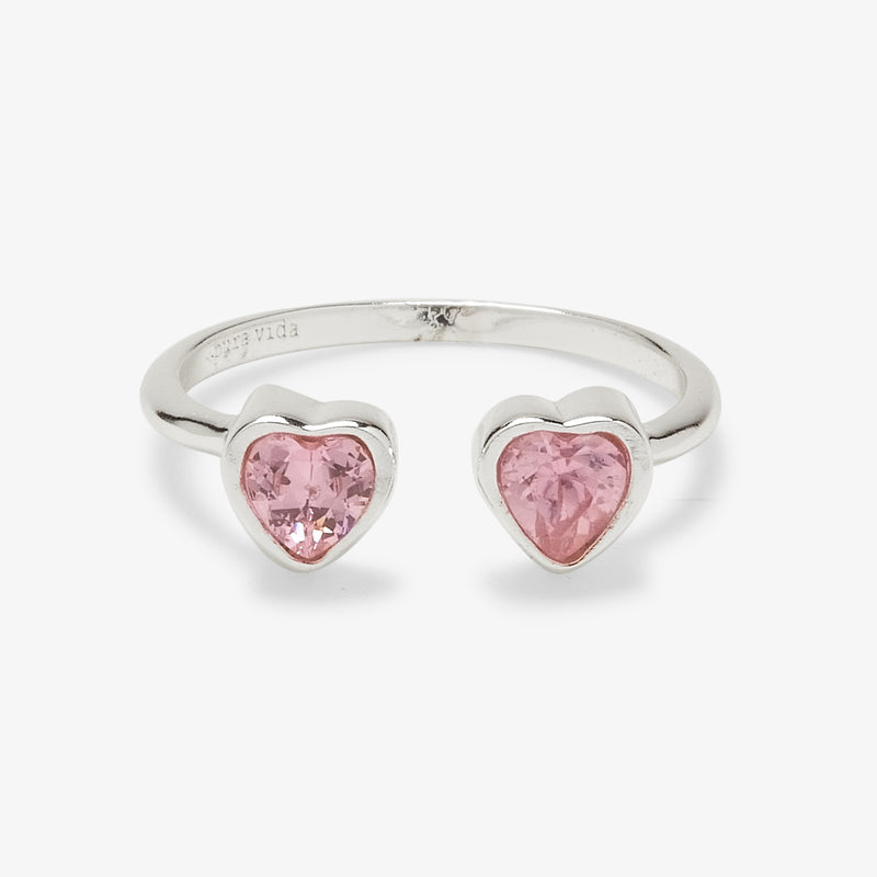 Twin Hearts Gemstone Ring - Molly's! A Chic and Unique Boutique 