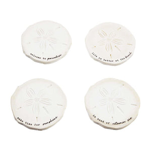 SAND DOLLAR COASTER SET - Molly's! A Chic and Unique Boutique 