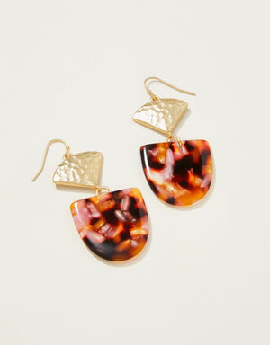 Gold Tortise Shilow Earrings - Molly's! A Chic and Unique Boutique 
