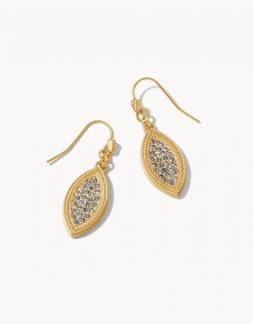 PETITE PAVE PETAL EARRINGS CRYSTAL - Molly's! A Chic and Unique Boutique 