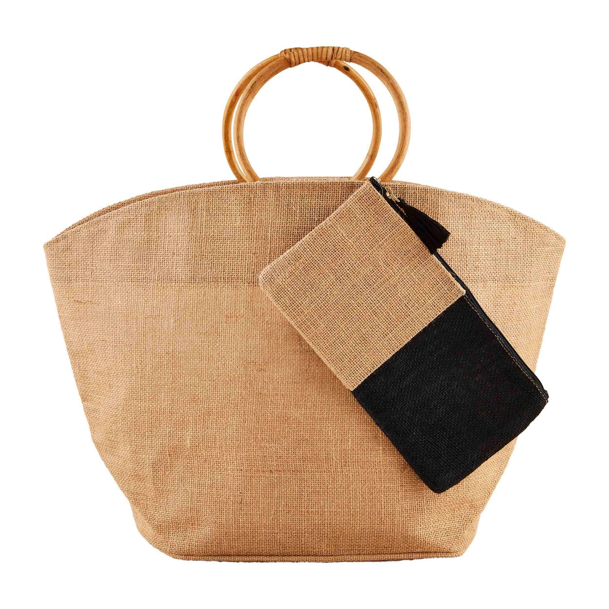 NEUTRAL JUTE TOTE - Molly's! A Chic and Unique Boutique 