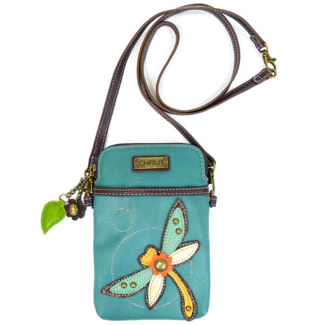 NEW CHALA DRAGONFLY CELL PHONE CROSSBODY PURSE ADJUSTABLE STRAP