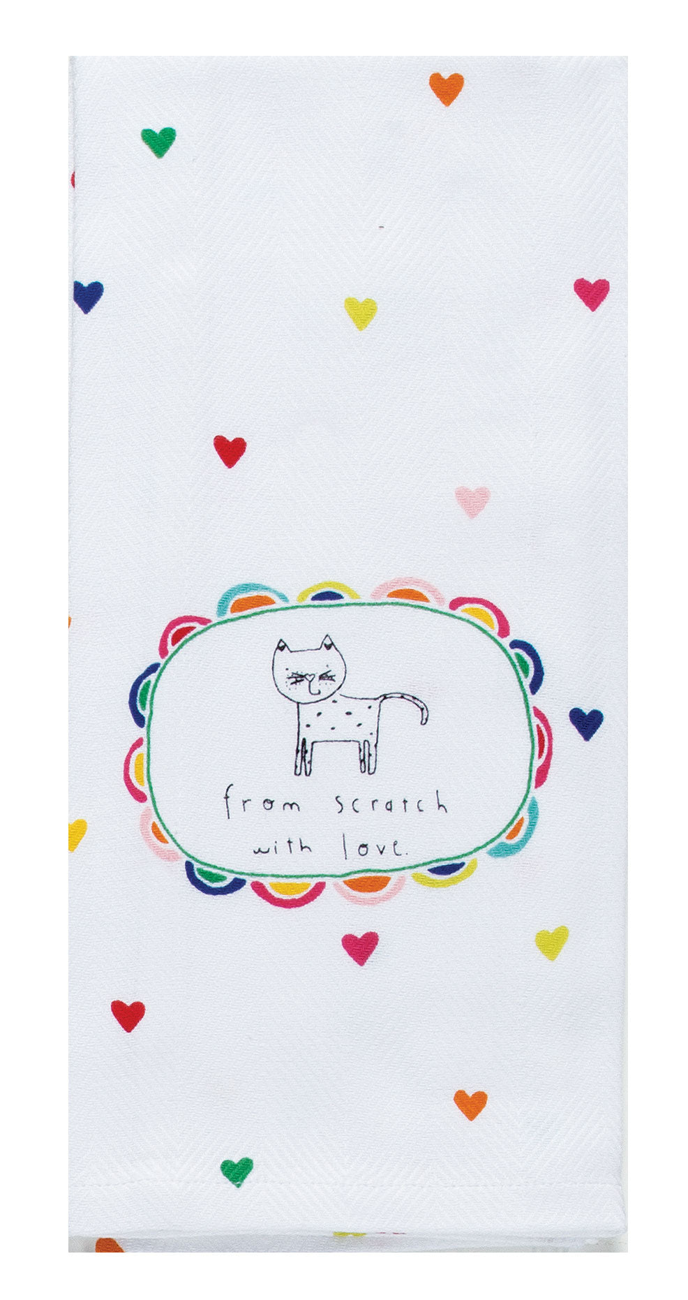 With Love Tea Towel - Molly's! A Chic and Unique Boutique 