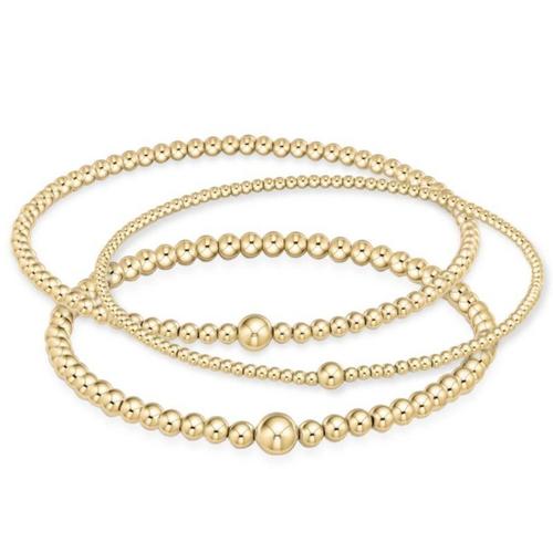 Classic Gold Bead Bangle (set of 3) - Molly's! A Chic and Unique Boutique 