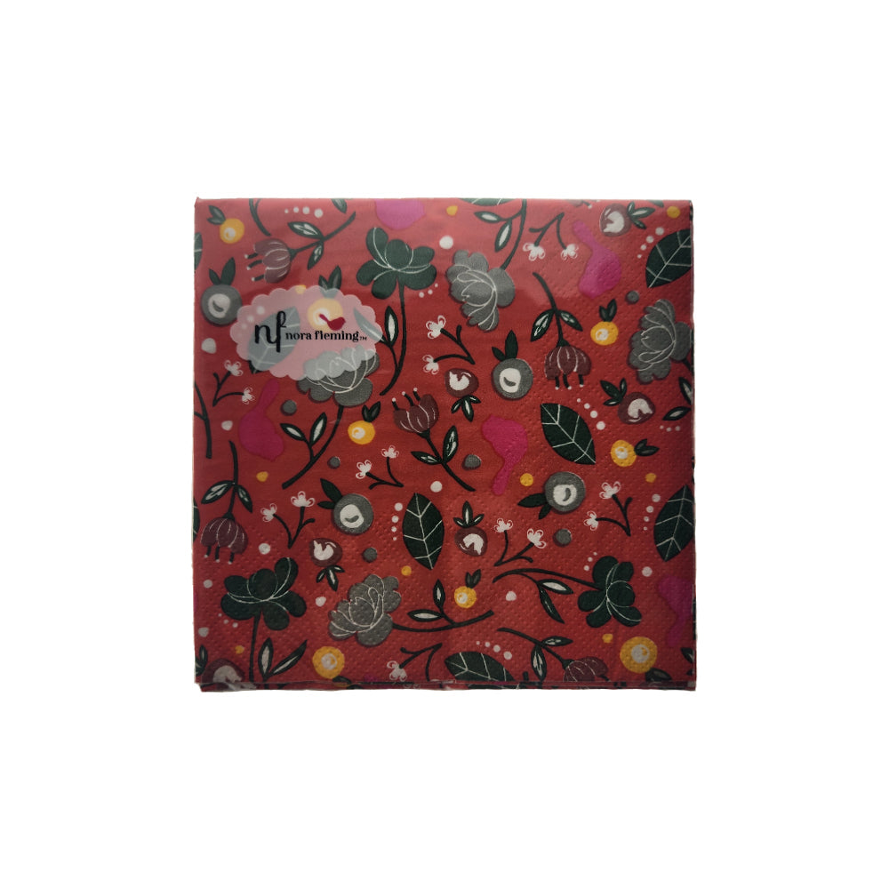 NP3 Cardinal cocktail napkin - Molly's! A Chic and Unique Boutique 