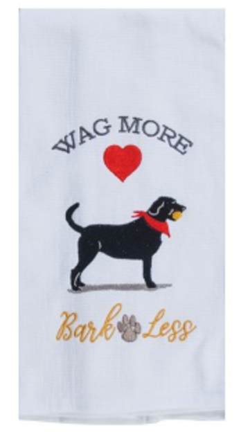 WAG MORE, BARK LESS DISH TOWEL - Molly's! A Chic and Unique Boutique 