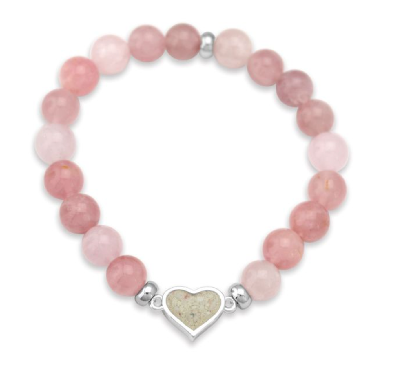 Heart Beaded Bracelet - Rose Quartz - Mother of Pearl - Molly's! A Chic and Unique Boutique 