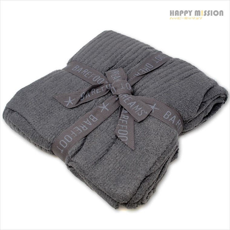 BAREFOOT DREAMS RIBBED THROW CARBON - Molly's! A Chic and Unique Boutique 