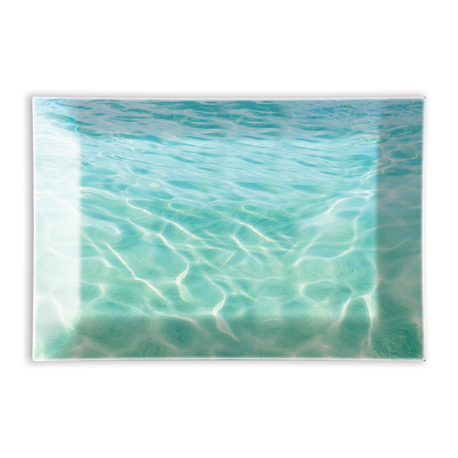 BEACH RECTANGULAR GLASS SOAP DISH GSDR189 - Molly's! A Chic and Unique Boutique 