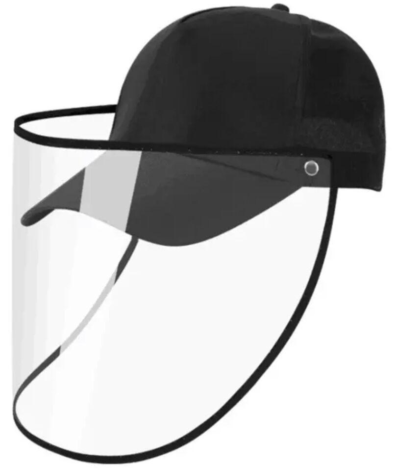 CAP WITH FACE SHIELD -BLACK-SSH - Molly's! A Chic and Unique Boutique 