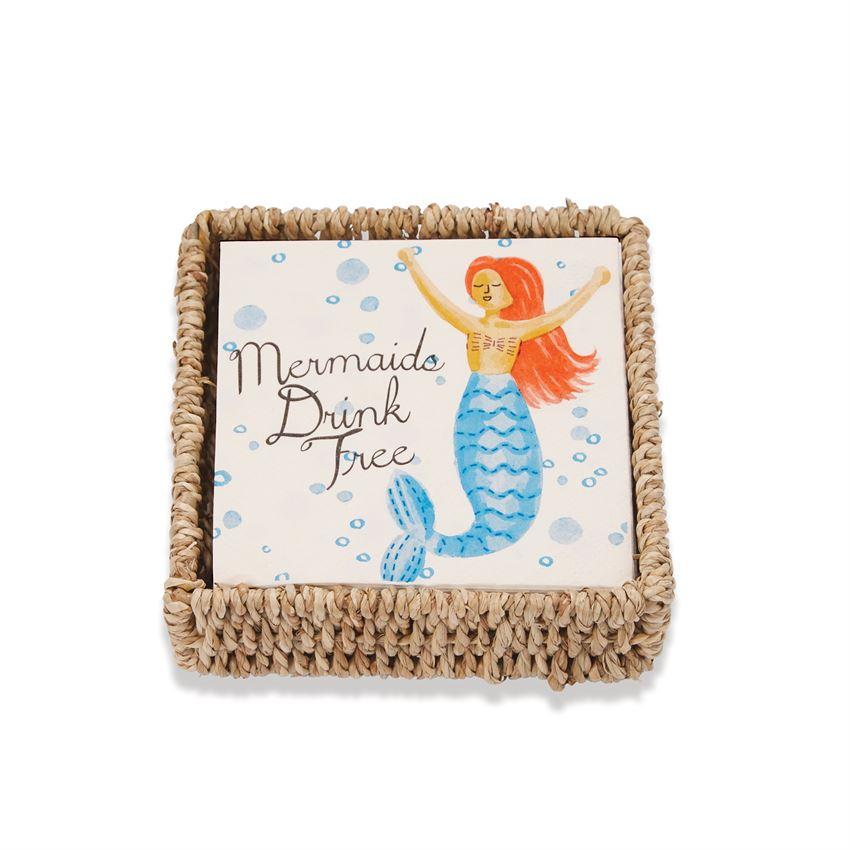 Mermaid Drink Free -Napkin Set - Molly's! A Chic and Unique Boutique 