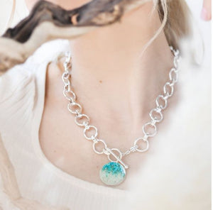 Mediterranean Necklace- Turquoise Gradient - Molly's! A Chic and Unique Boutique 