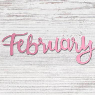 "FEBRUARY" MAGNET PINK - Molly's! A Chic and Unique Boutique 